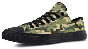 Soldier Camo Low-Top Sneakers | Rugged Tactical Streetwear Shoes