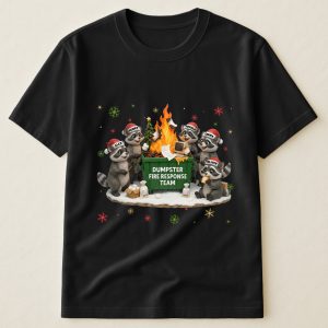 Funny Raccoon Dumpster On Fire Response Team Matching Shirt - Exchange Gift, White Elephant Gifts - Personalized Shirt